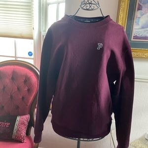 PINK Beautiful Large Plum colored Sweatshirt. Could be worn as an Oversized.